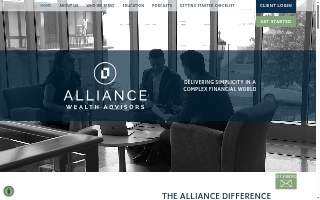 Alliance Wealth Advisors website