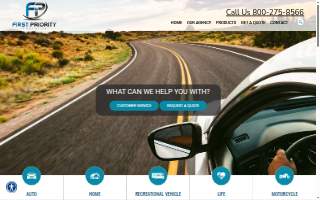 First Priority Insurance website
