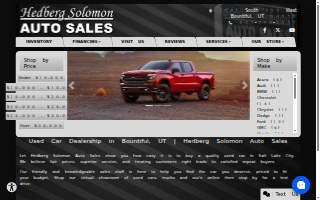 Hedberg Solomon Auto Sales website