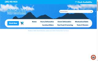 Bingham Party Rentals website