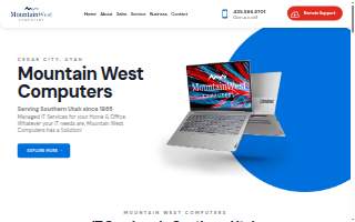 Mountain West Computers website