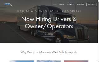 Mountain West Milk Transport website
