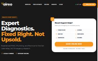 Aireo Home Services website