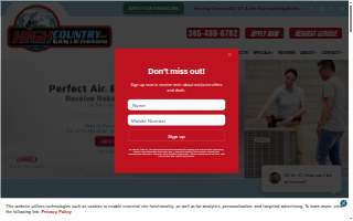 High Country HVAC, Inc. website