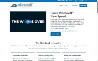 PlanSwift website