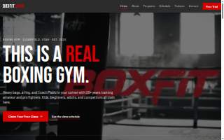 BoxFit Utah website