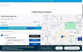 AT&T Store of Clinton website
