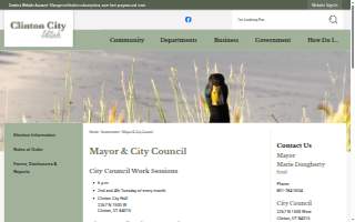 Clinton City Hall website