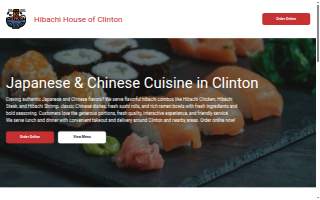 Hibachi House of Clinton website