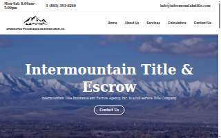 Intermountain Title & Escrow of Clinton website
