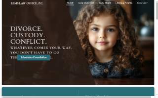 Lems Law Office website