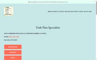 Utah Pain Specialists website