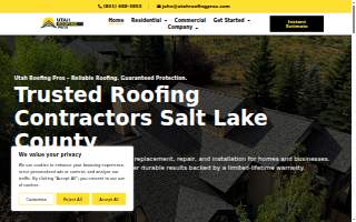 Utah Roofing Pros website