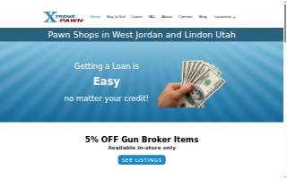 Xtreme Pawn of Cottonwood Heights website