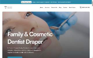 Corner Canyon Family Dental website