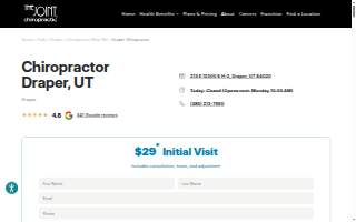 The Joint Chiropractic website