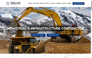 Wollam Construction website