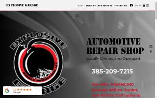 Explosive Garage website