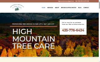 High Mountain Tree Care LLC website