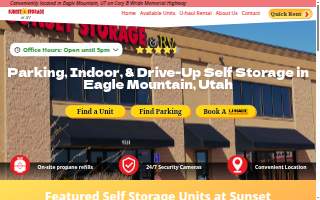 Sunset Storage & RV website