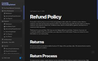 Consortia Accounting School website