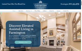 Covington Senior Living of Farmington website