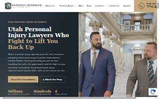 London Harker Injury Law website