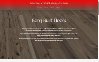 Borg Built Floors website