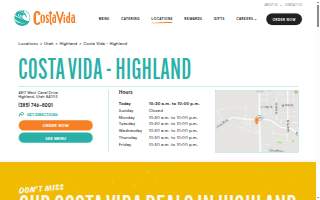 Costa Vida Fresh Mexican Grill website