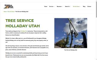 Hidden Oak Tree Care website