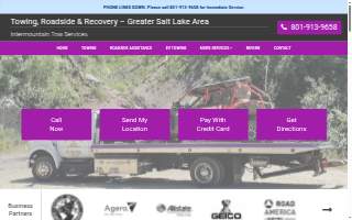 Intermountain Tow Services website
