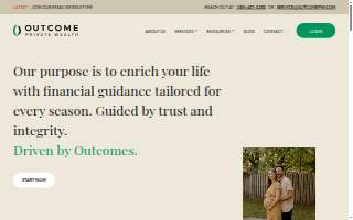 Outcome Private Wealth website