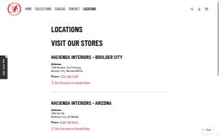 Hacienda Interiors website