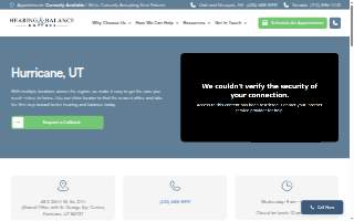 Hearing & Balance Doctors Hurricane website
