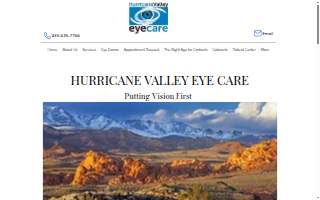 Hurricane Valley Eye Care website
