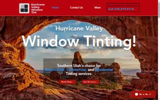 Hurricane Valley Window Tint website