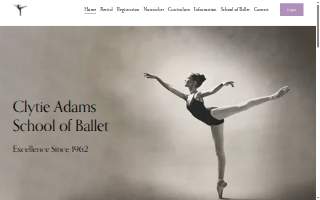 Clytie Adams School of Ballet website