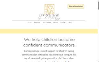 Ironwood Speech Pathology website