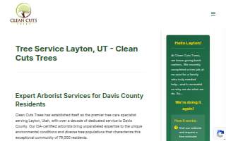 Clean Cuts Trees of Layton website