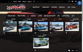 Haacke Motors website