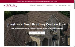 Layton Roofers website
