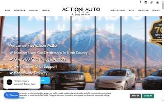Action Auto Utah of Lehi website