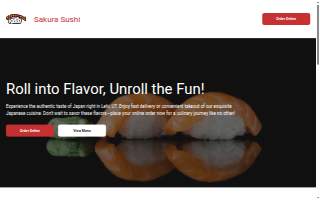 Sakura Sushi website