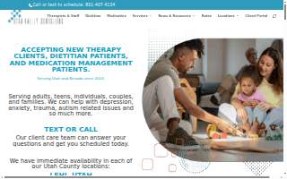 Utah Valley Counseling of Lehi website