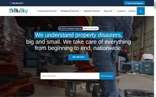 BluSky Restoration Contractors of Logan website
