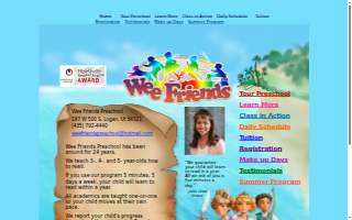Wee Friends Preschool website