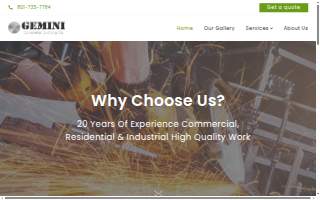 Gemini Concrete Cutting Co website