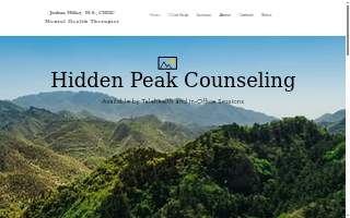 Hidden Peak Counseling website
