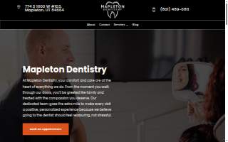 Mapleton Dentistry website