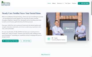 Mapleton Family Dentistry website